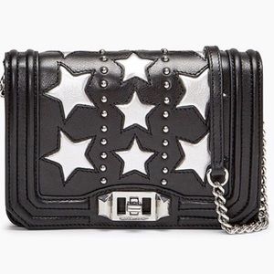 Rebecca Minkoff Black Faux Leather Star Bag - used